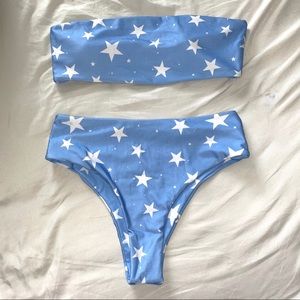 blue star bikini